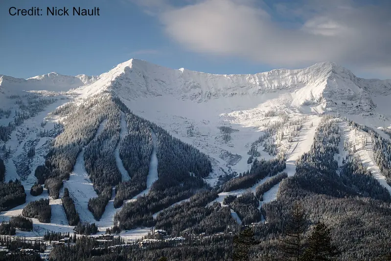 wide angle shot of Fernie Ski Resort