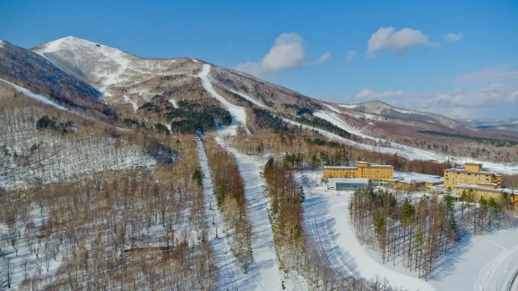 Aerial view of Sahoro ski resort