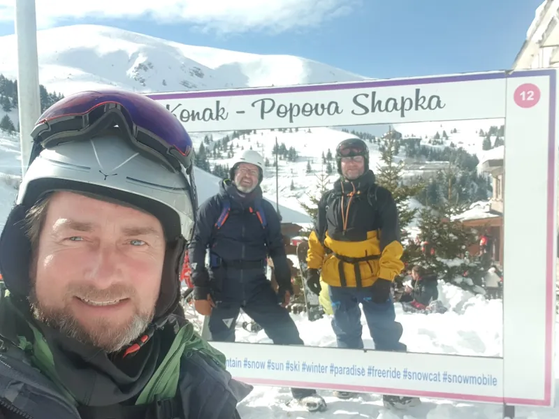 Fraser Dooley on the ski hill